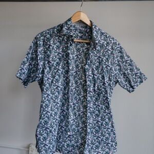 Van Heusen Men's Floral Casual Shirt - Blue, Pink, White